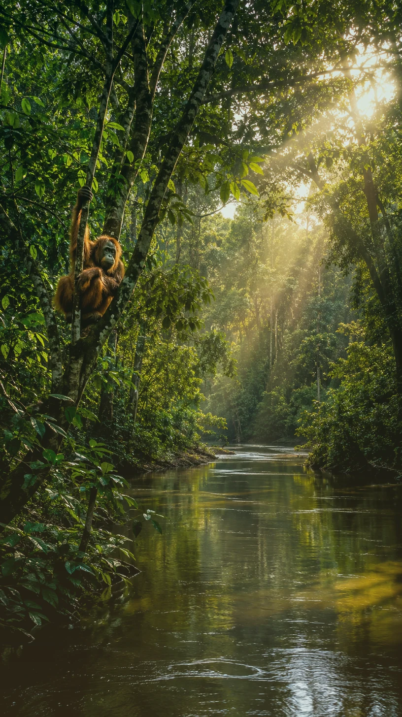 Lush Malaysia travel landscape with rainforest, islands and tropical scenery